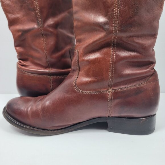 Frye Melissa Button Tall Knee Pull On Women's Brown Boots 77167 US Size 7.5B - Picture 11 of 15